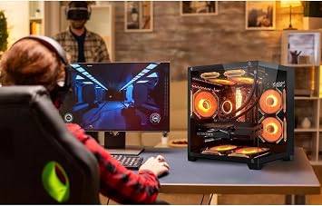 Gaming PC - Intel Core i5-13400F, Intel Arc B580 12GB, 32GB DDR4 RAM, 1TB PCIe SSD, 11AC WiFi, 650 PSU,Windows 11- Desktop Computer