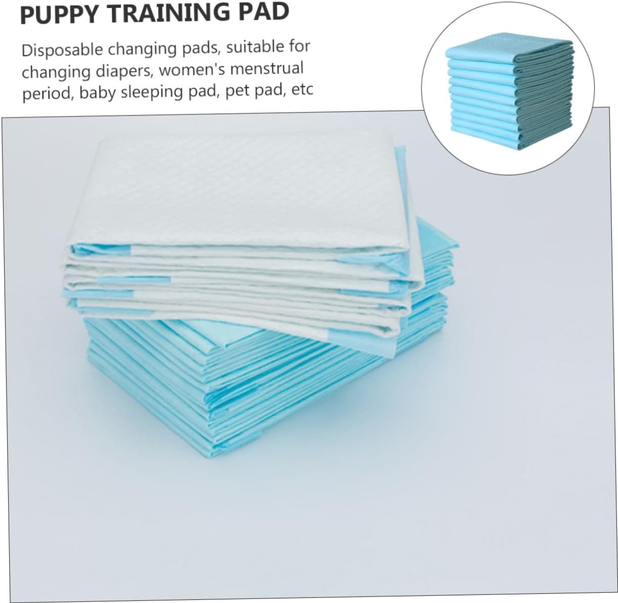 10Pcs Disposable Elderly Care Pad Changing Mat for Pets Seniors Leak Underpad Sheet Protector for Urine Absorption Lightweight and Portable