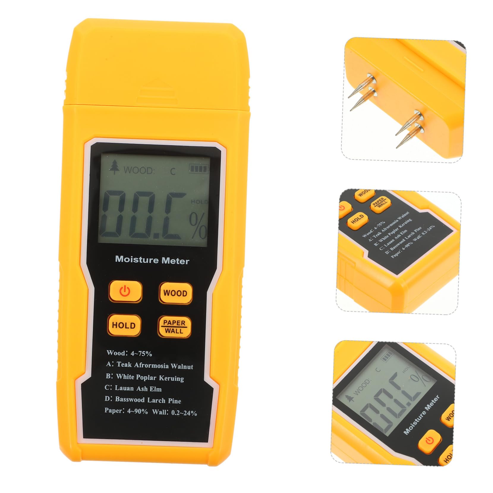 Artibetter 2stücke Digitales Holzfeuchtemessgerät Mit Lcd-display Präziser Feuchtigkeitsmesser Für Holz Und Kompakt Zuverlässig Und Einfach Zu Bedienen Für Professionelle Anwendungen