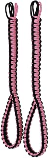 BubbasGarageTv - Kids Universal Paracord Headrest Grab Handles (Rose Pink)