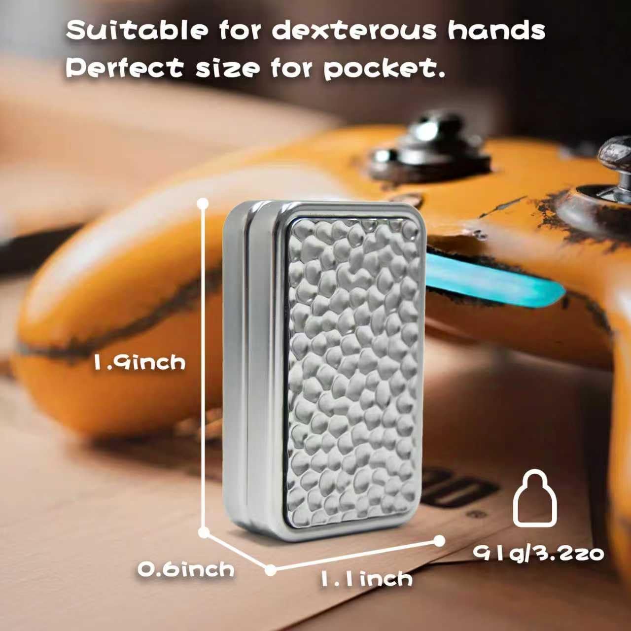 Fidget Slider for Adults, Metal Push Slider Fidget Toy for Relieve Stress Anxiety ADHD