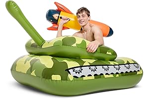 Whimsical Inflatable Fighting Tank: Epic Pool Battles for Kids and Grown-Ups