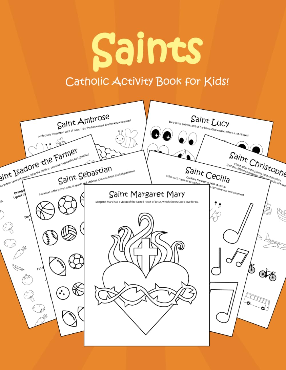 Catholic Saints Activity Book for Kids (Kids Catholic Holiday Activity Books)