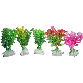 5 in 1 PLASTIC PLANTS for aquarium decoration