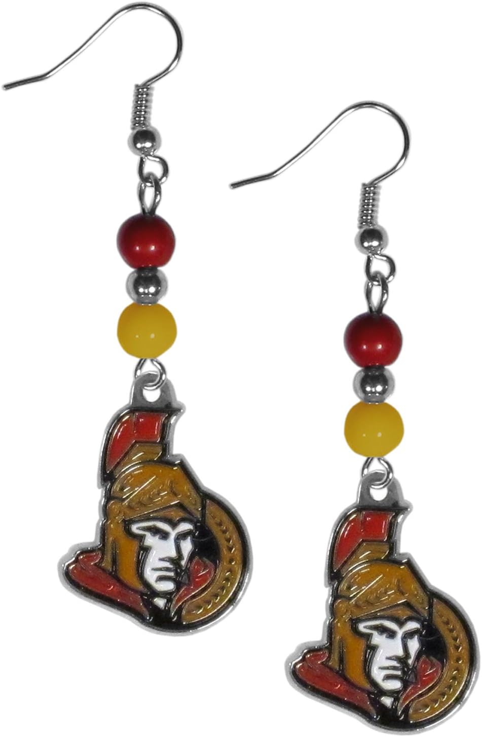NHL Fan Bead Dangle Earrings
