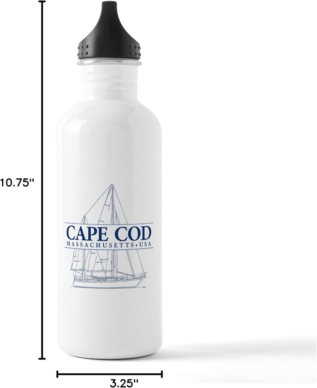 CafePress Cape Cod Stainless Water Bottle 1 1.0L (34 oz) Stainless Steel Water Bottle