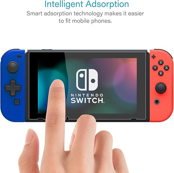 NEW'C 3 Pack Designed for Nintendo Switch Screen Protector Tempered Glass, Case Friendly Scratch Resistant,Bubble-Free, Ultra Resistant - 4