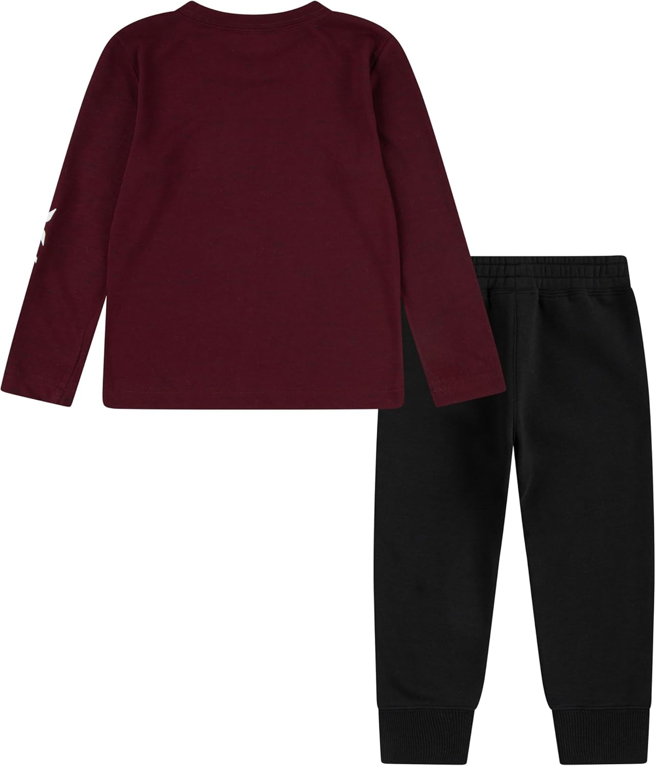 Hurley boys Long Sleeve Soft Basic Cloud Slub T-shirt and Shorts 2-piece Outfit Set - Image 2