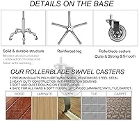 Vista 7 de Kaleurrier Swivel Stool Chair Adjustable Height,Heavy Duty Hydraulic Rolling Metal Stool for Kitchen,Salon,Bar,Office,Massage (with Back Rest) (Grey)