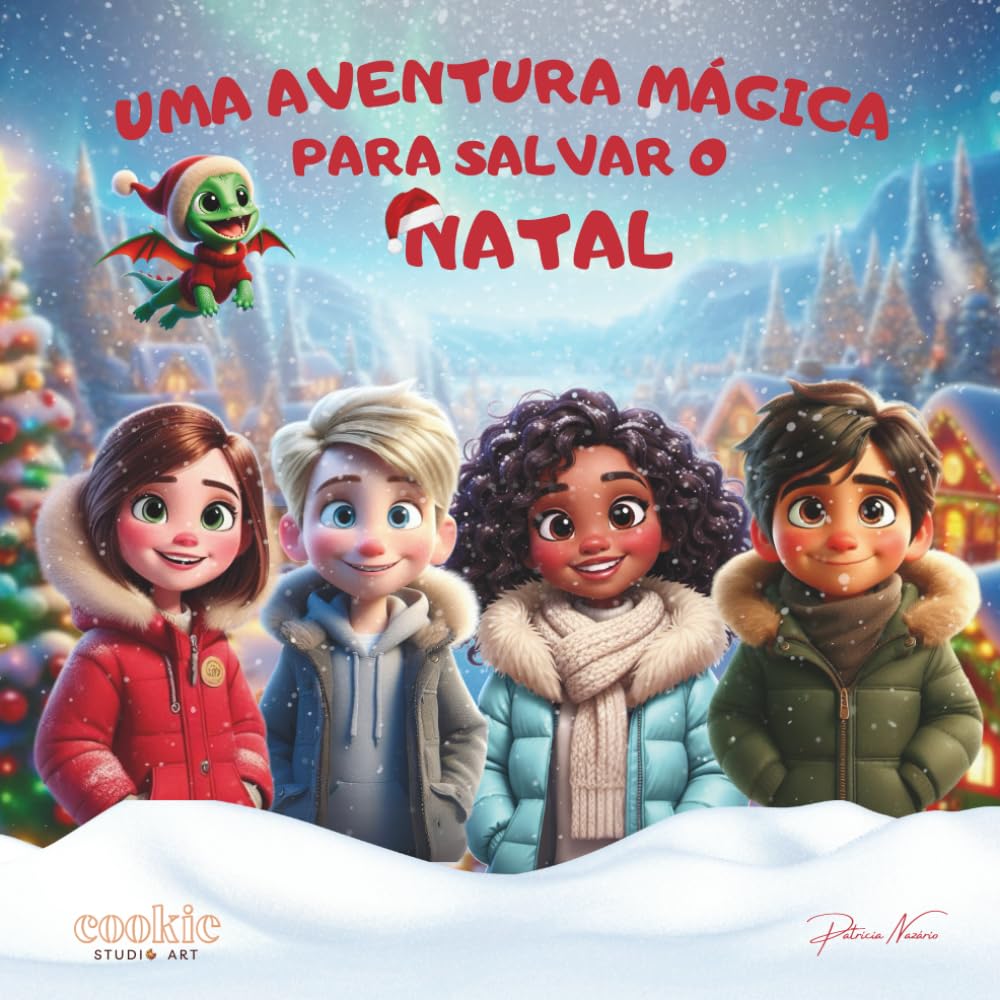 Uma aventura mágica para salvar o Natal: Clara, Lily, Tomás, João e o pequeno dragão Sparkle embarcam numa aventura para salvar a magia do Natal (Clara, Sparkle e os Amigos: Aventuras Mágicas)
