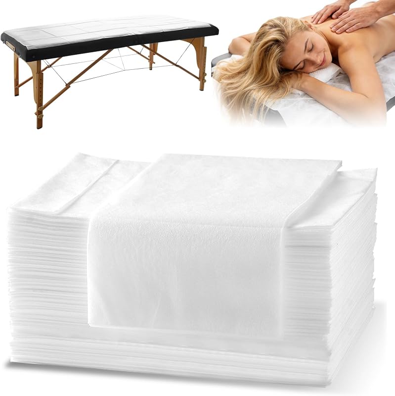 KOEPTHA Kit de lençóis descartáveis para maca de massagem, 30 unidades