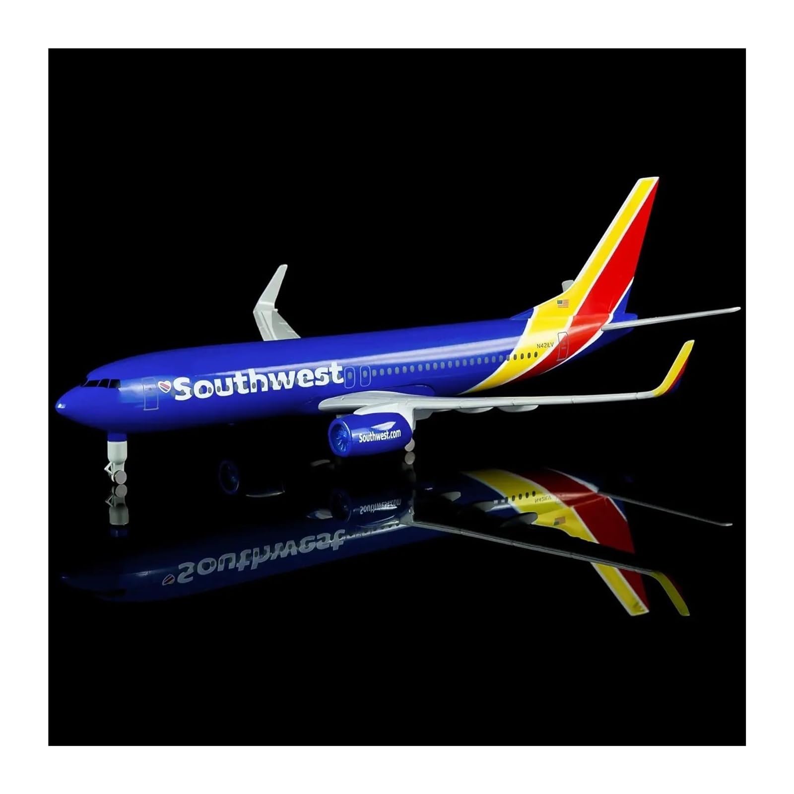 Giocattoli per aeroplani pressofusi Scala da 20 cm per Modello Southwest Modello di Aeroplano pressofuso in Lega Collezione di Modelli di Aerei Appassionati di Aviazione per la Raccolta e