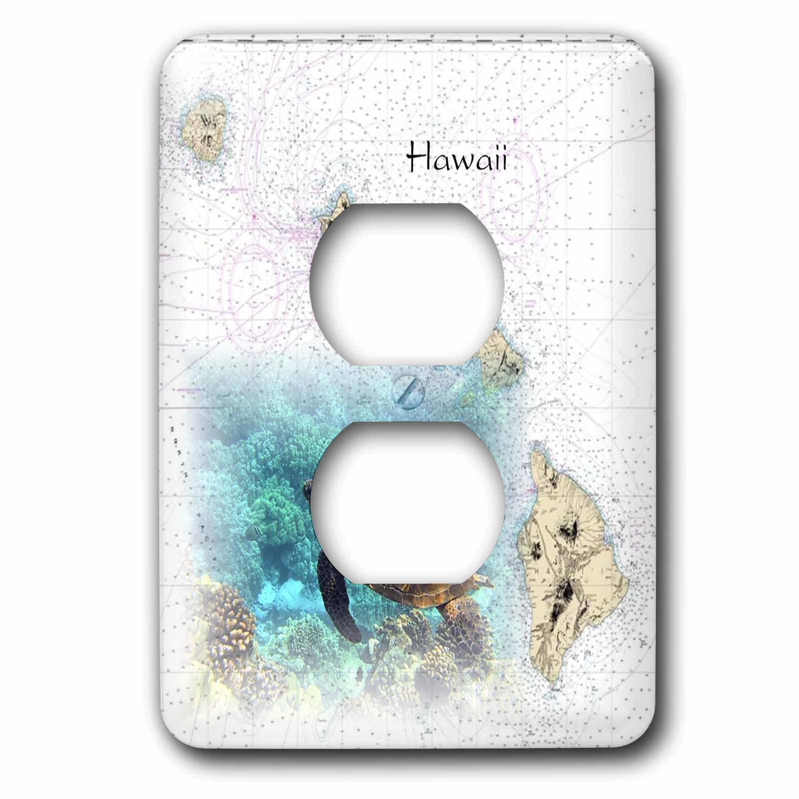 Tableau des îles hawaïennes imprimé sur coque de protection double prise