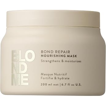 Schwarzkopf Professional BLONDME Bond Repair Nourishing Mask Hair Mask Deep Effective Hair Care Repairing Mask Smoothing Hydrating and Softening 200 ml