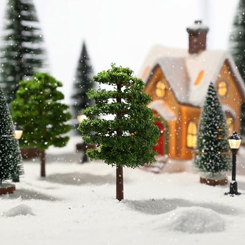 Miniatura 2 de BESPORTBLE 20pcs árboles artificiales arquitectónico micro 9CM imitación paisaje árbol modelo paisaje paisaje paisaje