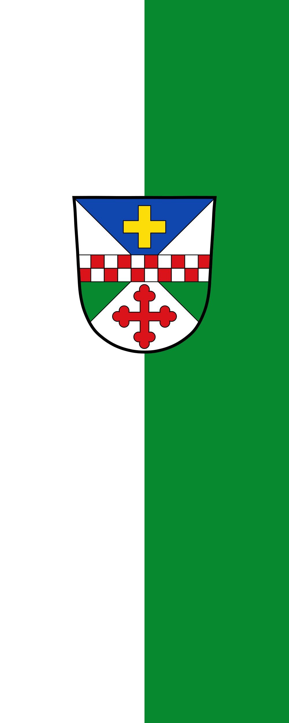 Drapeau Schöngeising portrait de 3.5m² pour mât publicitaire vertical