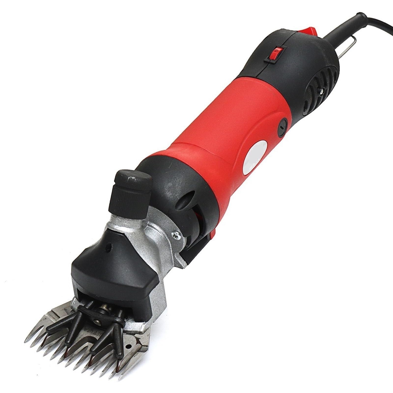 Cesoie per pecore, Tagliacapelli elettrico a 6 velocità di stallo Cesoie for pecore capre Alpaca for peli animali domestici Taglierina for lana Scissor Farm Suppl per pecore-capre(Red)