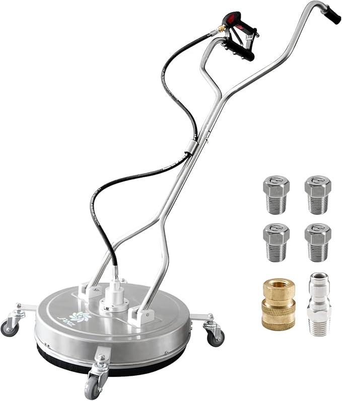 janz 20" Pressure Washer Surface Cleaner with 4 Wheels,Dual