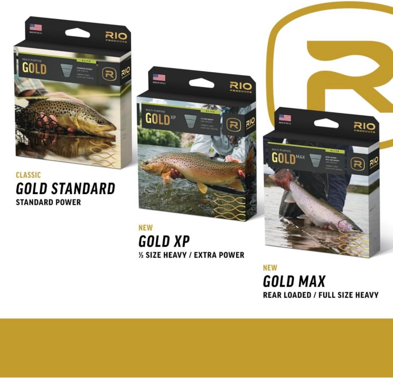 RIO Products Elite Gold Max Fly Fishing Line - Maximum Power and Effortless Performance - Smooth Casting Fly Line