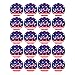 PRETYZOOM 500 Pcs Autocollant Patriotique Étiquette Auto-Adhésif USA Lettre Drapeau Américain Motif Cercle Étiquette DIY Artisanat Autocollant D'étanchéité pour Le Jour De L'indépendance