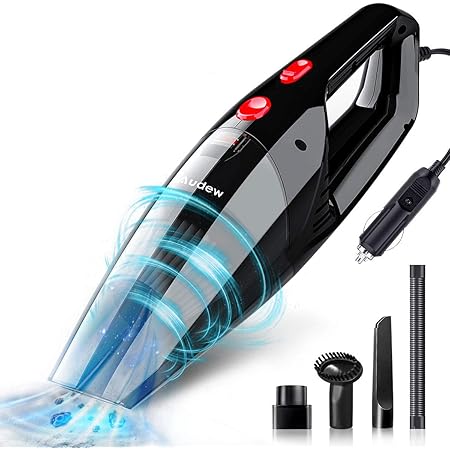Amazon Co Jp Audew 車用掃除機 乾湿両用5500pa強い吸引力 充電式 小型 軽量 静音 12vコード付き 車 バイク
