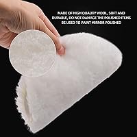 Vista 5 de Almohadillas de Pulido, ZFE 7 Piezas 6"(150mm) Almohadillas de Pulido de Espuma Waffle Kit de Almohadillas de Lana para Placa de Respaldo de 6