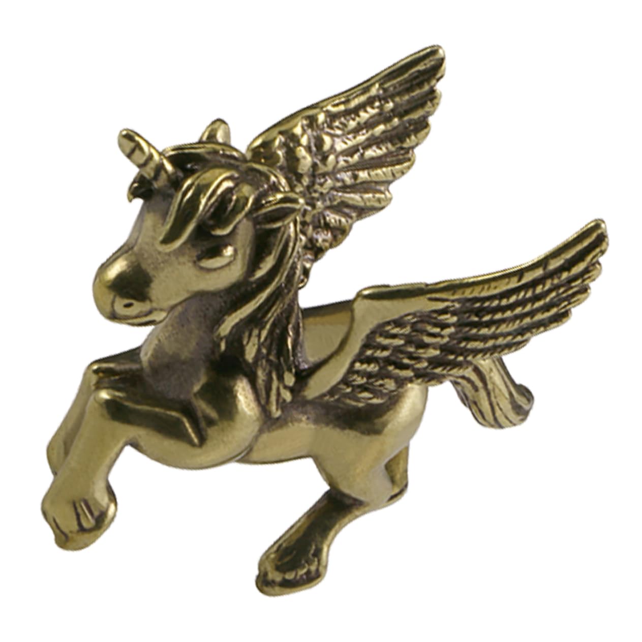 Zerodeko 4stücke Brass Statue Dekorative Einhorn Skulptur Messing Für Schreibtisch Miniatur Einhorn Figur Für Und Büro Stilvolles Accessoire Für Innenräume