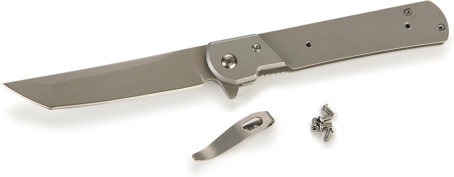 Sarge Tanto Liner Lock Folder Knife for Hunting & Fishing - 8 - Unfinished Kit – Handle Material Sold Separately