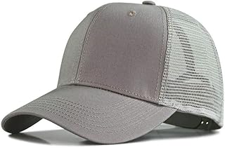 XXL Oversize Plain Baseball-Cap Structured Trucker Mesh Hat for a Big/Large Head