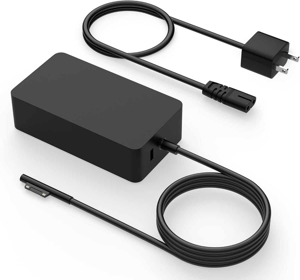 Replacement for Surface Pro Charger 65w | Compatible with Microsoft Surface Pro 11, 10, 9, 8, 7+, 7, 6, 5, 4, 3, X, Surface Laptop 7/6/5/4/3/2/1, Surface Go Book 2/1