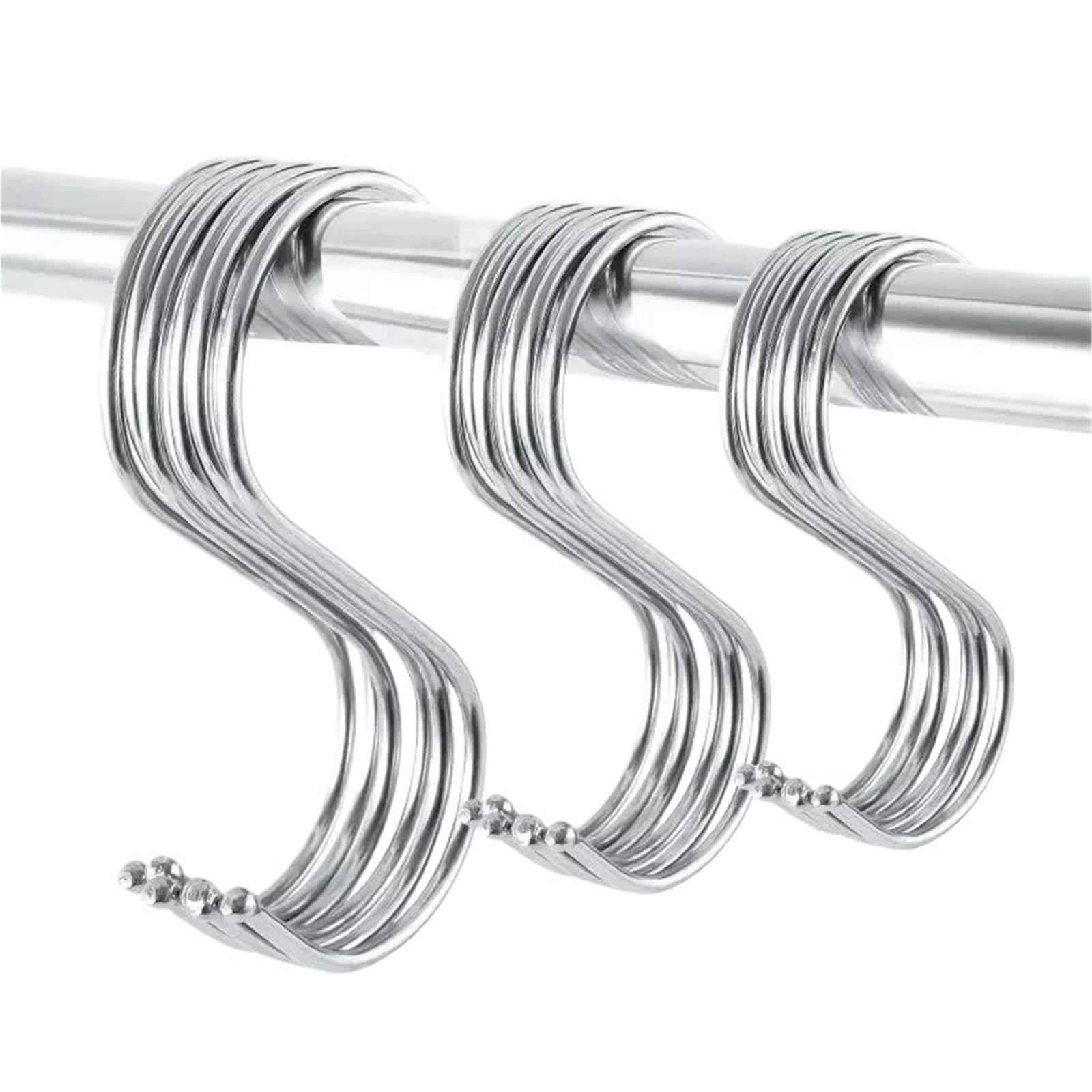 10–20 Stück S-Haken-förmige Haken for Küche, Badezimmer, Taschen, Kleidung, Handtücher, Pflanzen, for Aufhängen von Kleiderbügeln(10PCS,9.0cm)