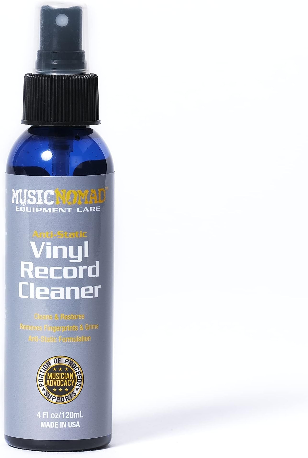MusicNomad Anti-Static Vinyl Record Cleaner, 4 oz. (MN891)
