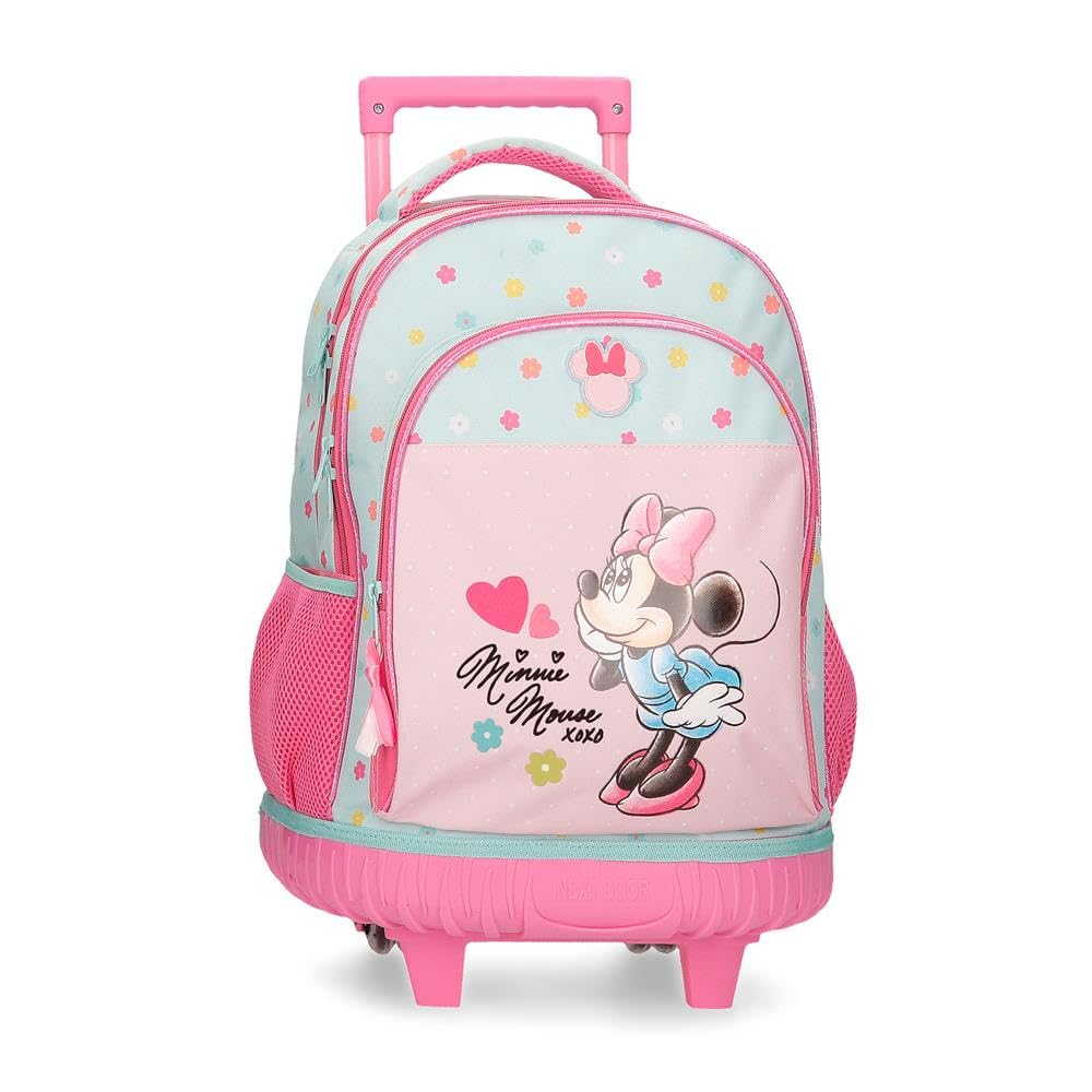 Disney Joumma Bags, Minnie Imagine, Schulrucksack, Kinderrucksack, aus Polyester, breite verstellbare Schulterriemen, oberer Griff Zum Aufhängen.