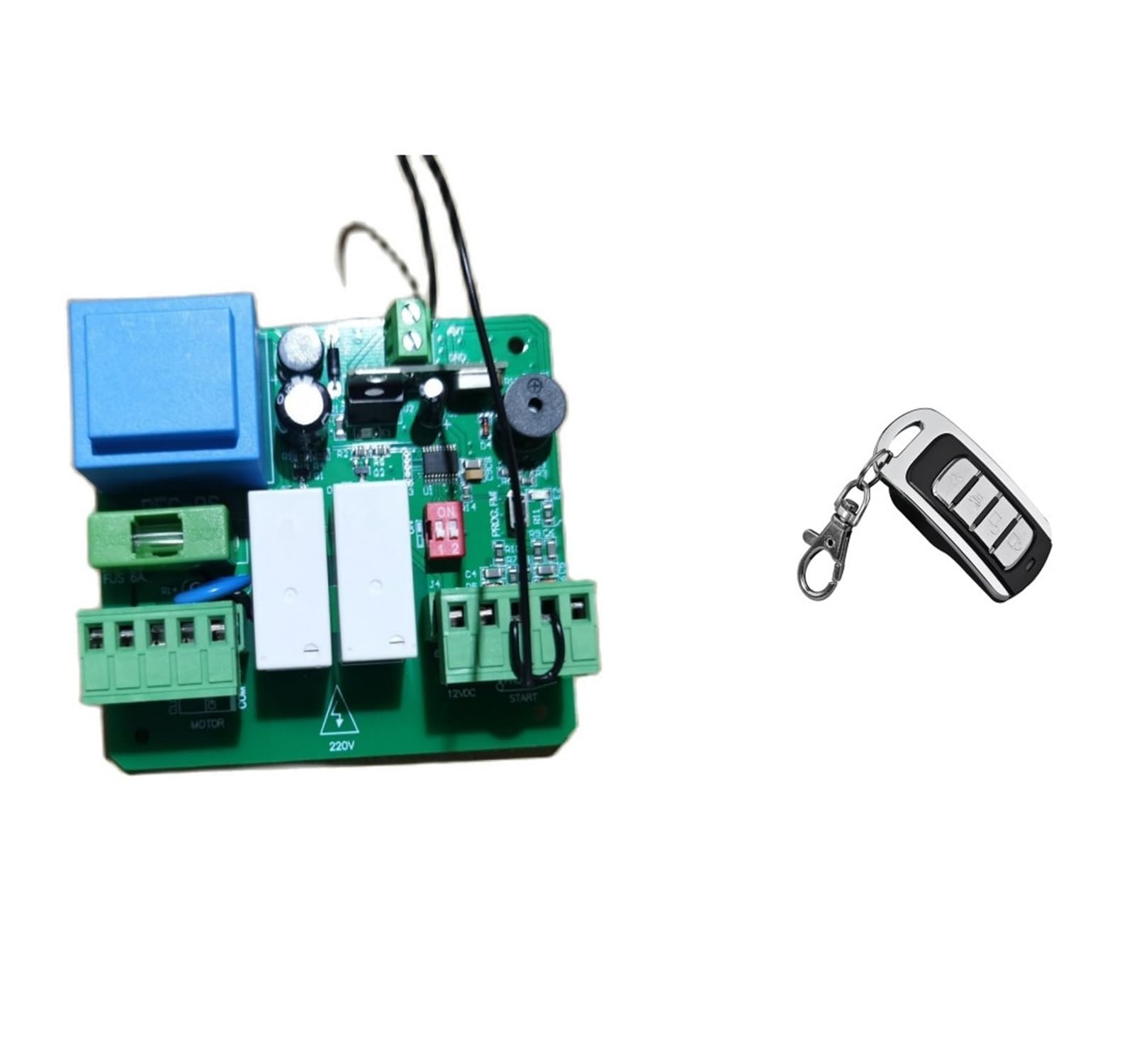 Roller Shutter Control Board 220V 433MHz Remote Control Nc Motor Speed Adjustable(PCB 1 Remote)
