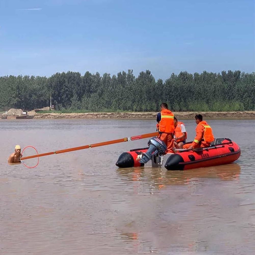Piscina Fibra Pértiga De Rescate Ajustable Fibra De Vidrio