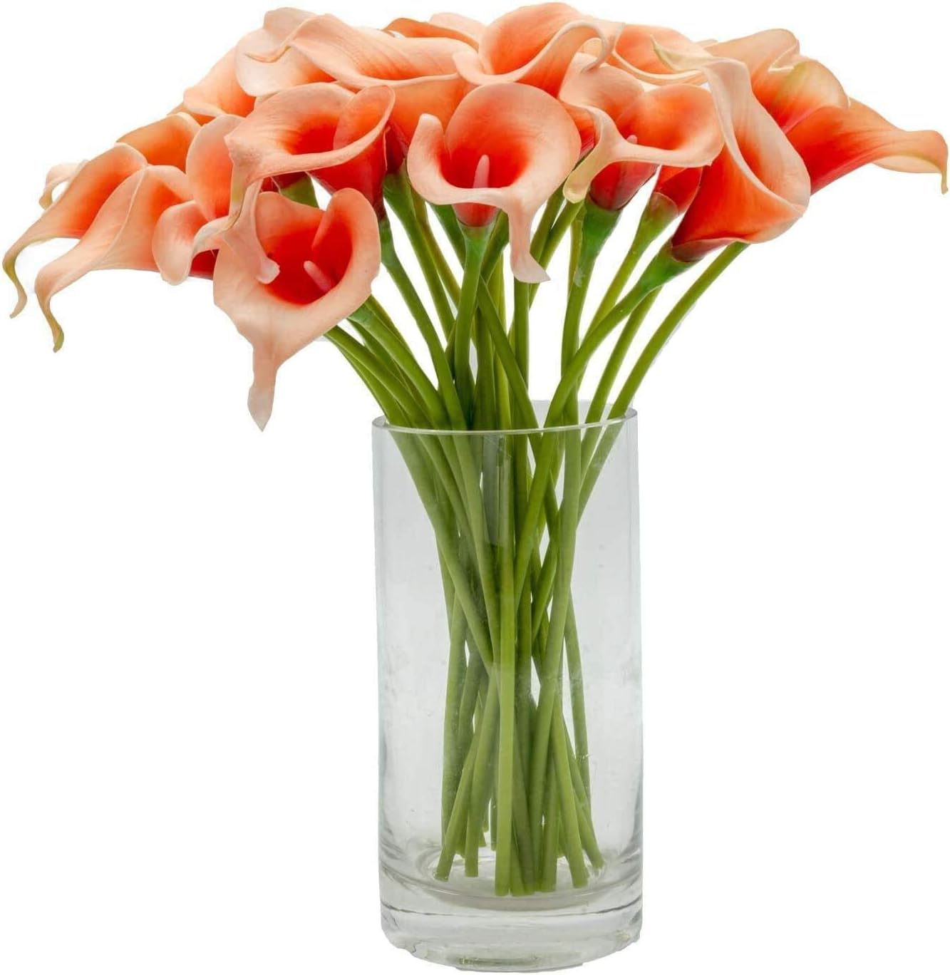 Artificial Flowers Fake Flowers Calla Lily Bridal Wedding Bouquet for Home Party Office Table Centerpiece Outdoor Garden Decoration