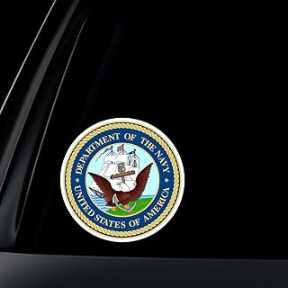 U.S. Navy Department Car Decal / Sticker (2" (2 Pack))