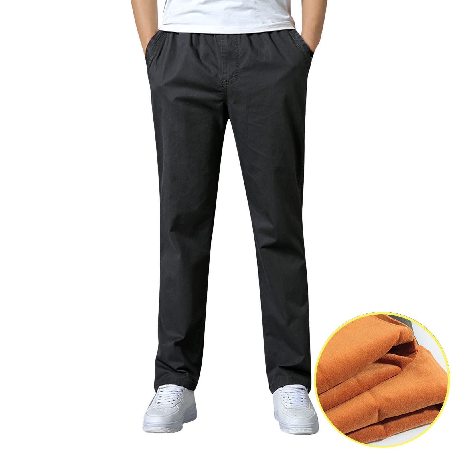 SRZYMJ Cargo Hose Herren Kurz Beige Jogginghose Baumwolle Freizeithosen Dehnbund Outdoorhose Stretch Zip Trainingshose dünn Hose sportlich Softshellhose atmungsaktiv Laufhose Winter Trekking Hose