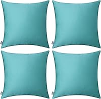 Vista 53 de Thmyo - Paquete de 4 fundas de almohada decorativas de 100 % algodón para lumbar, cómodas, sólidas, para Navidad/Halloween, fundas de cojín Blanco