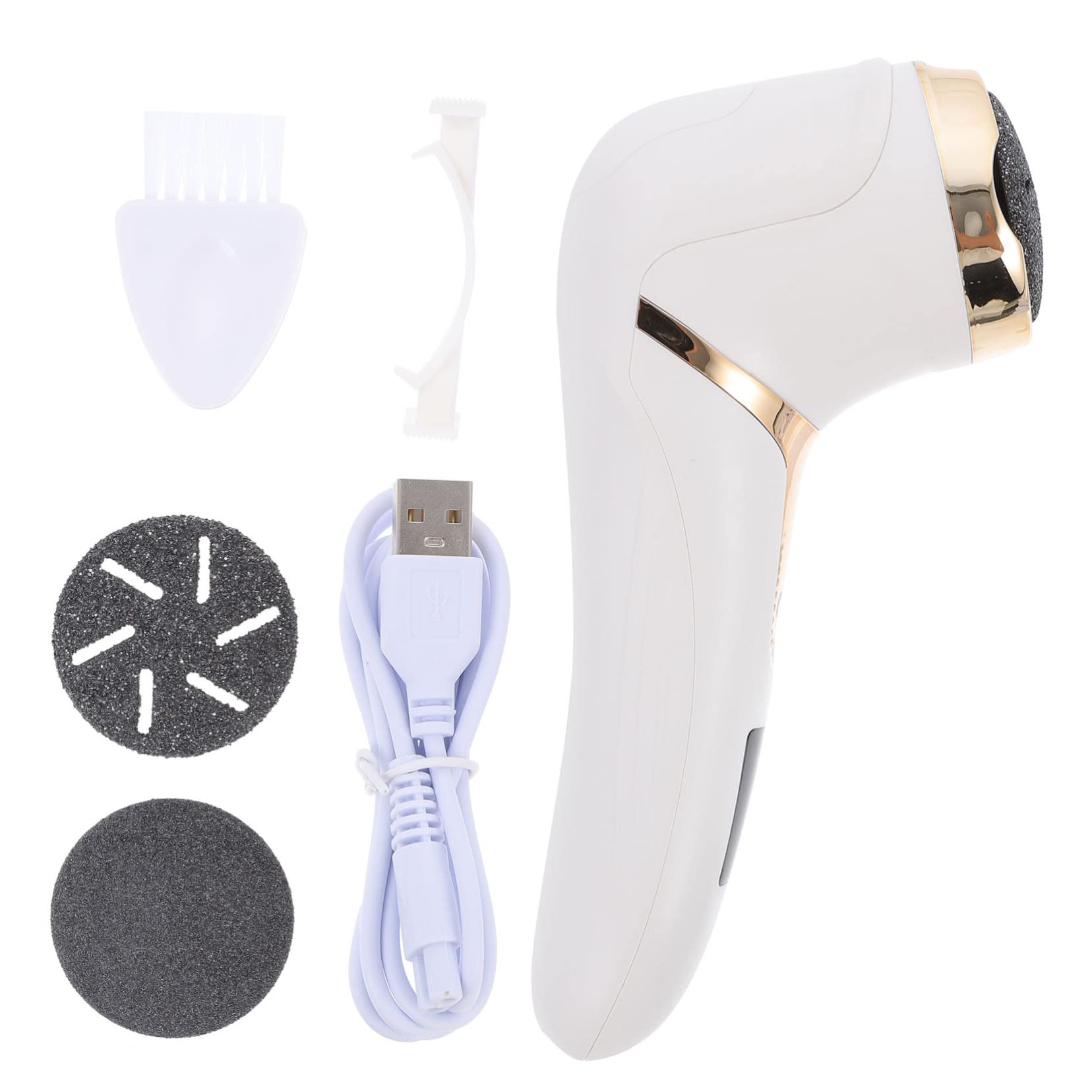 Raspa Piedi Elettrica Portatile Schermo Lcd, Rimuove Calli e Pelle Dura, Abs Leggero, Ricaricabile 1200mah per Pedicure a Casa