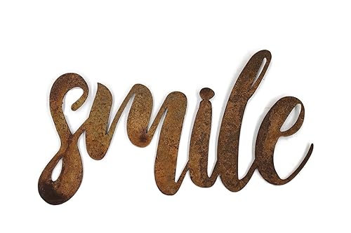 Miniatura 465 de Steel Metal Script Word Art - Various Sizes and Finishes (cheers Small 12.5x6", Raw, Unfinished Steel)