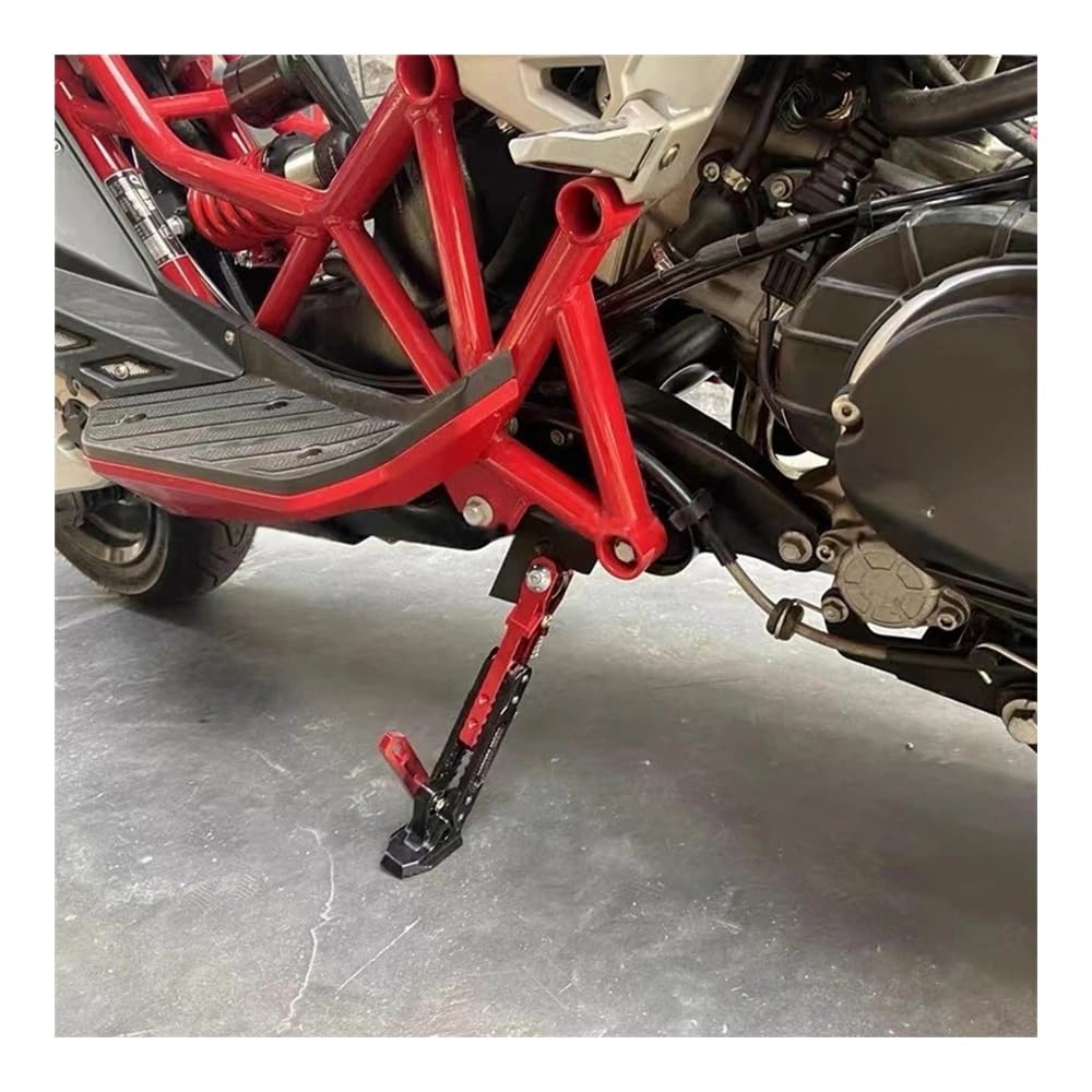 Motocicleta Soporte Lateral Motocicleta Ajustable para Italjet Dragster 200 125 Soporte De Pie Modificado, Soporte Lateral