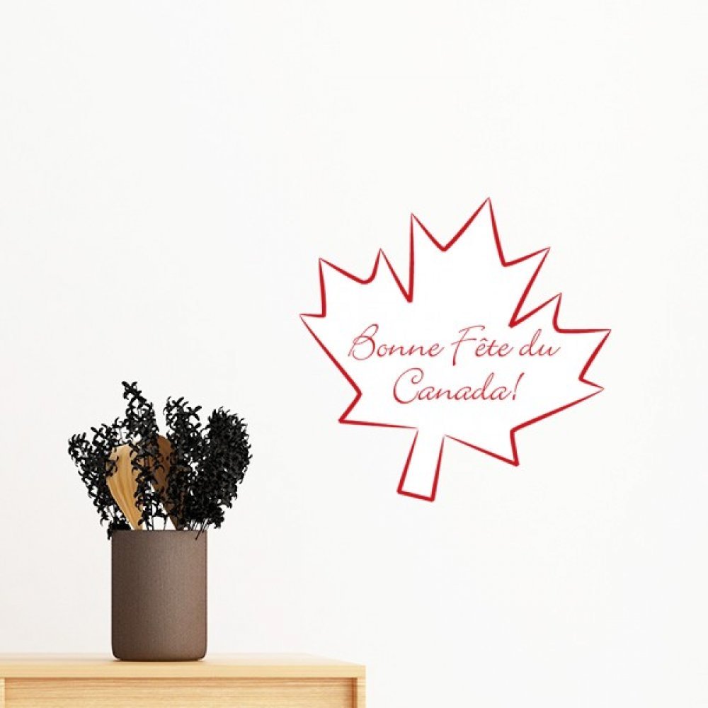 Sticker Feuille d'érable pour personnaliser une chambre d'enfant ou un bureau moderne