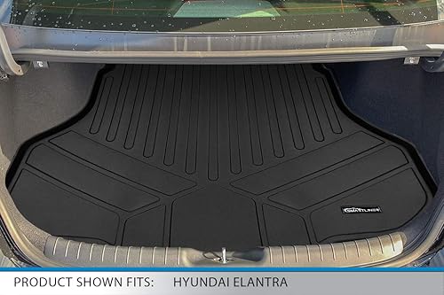 Miniatura 5 de SMARTLINER Juego de alfombrillas y revestimiento de carga de 2 filas para todo tipo de clima, compatibles con Hyundai Elantra 2021-2025