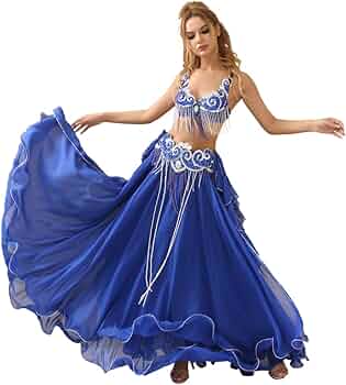 Costume Danza Del Ventre Royal SMEELA - Set Completo Con Paillettes, Per Spettacoli E Feste - Foto 8