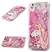 SUPWALL Compatible with iPhone 6 Case, iPhone 6S Case Glitter Liquid Defender TPU Shockproof Bumper Protective Silicone Case Floating Bling Sparkle Quicksand for iPhone 6 6S 4.7 inch (Diamond Horse)