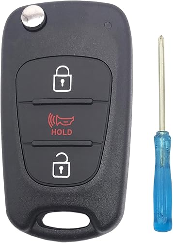 vurbemes Funda de repuesto para llavero Kia Soul 2010-2013 Kia Rio Sportage 2012-2014 plegable sin llave para llavero de entrada