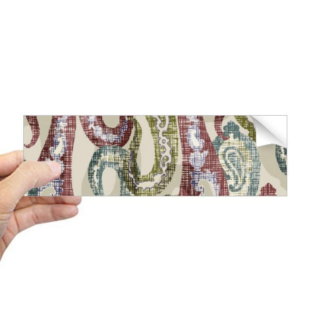 Sticker rectangulaire fenêtre décoratif abstrait rouge bleu vert pour vitrage intérieur