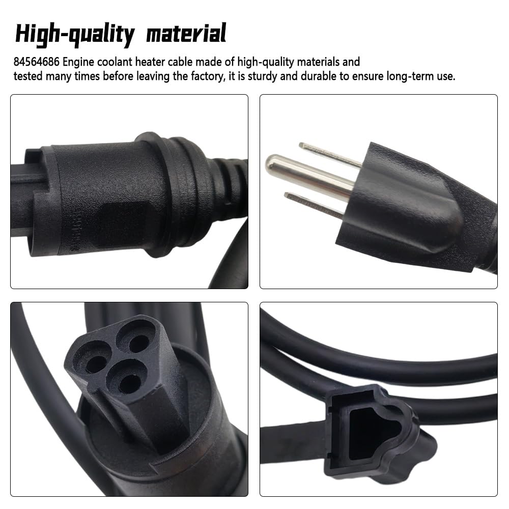 84564686 Engine Block Coolant Heater Cable Cord Fit for Chevy Silverado 1500/LD/LTD 2019-2023 Silverado 2500/3500 HD Duramax Trucks 2020-2024 Buick 2019-2022