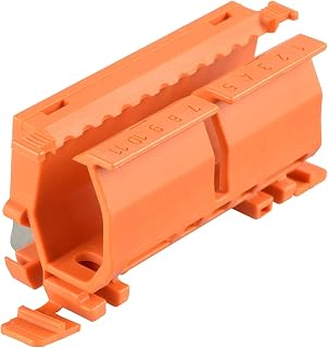 WAGO Mounting carrier, 222 Series, for DIN-35 rail mounting/screw mounting, orange, 222-500 (10 pcs)